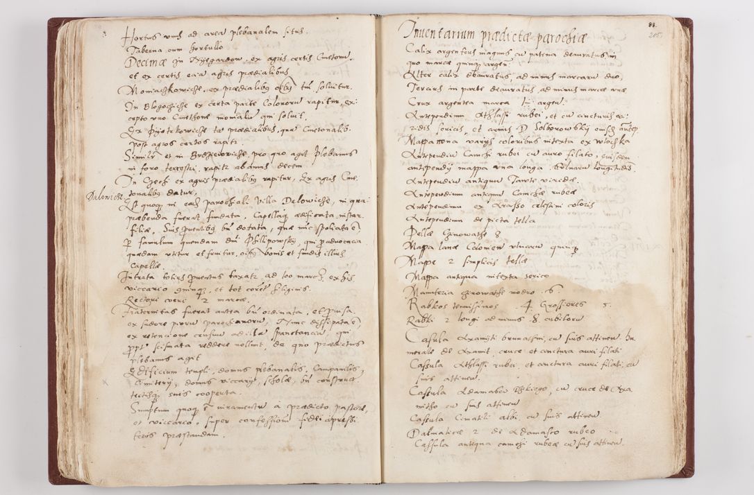 Zdjęcie nr 109 dla obiektu archiwalnego: Liber visitationis ecclesiarum in civitate ac Dioecesi Cracoviensi consistentium... Philippi Padniwski Ep. Crac. 1565.