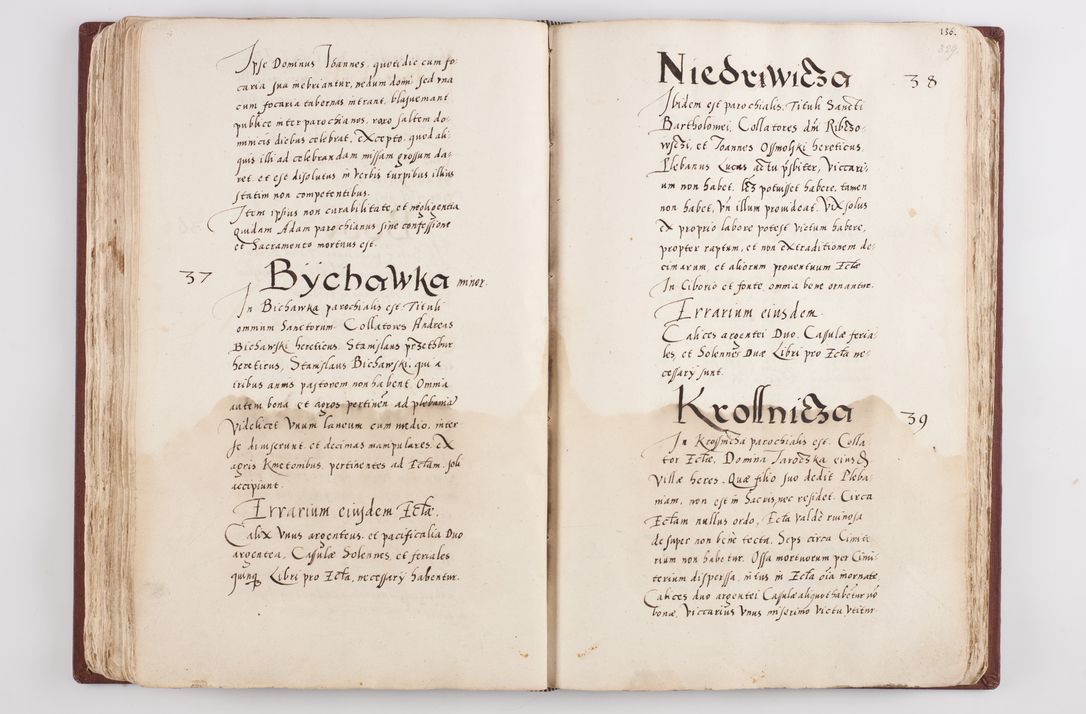 Zdjęcie nr 174 dla obiektu archiwalnego: Liber visitationis ecclesiarum in civitate ac Dioecesi Cracoviensi consistentium... Philippi Padniwski Ep. Crac. 1565.