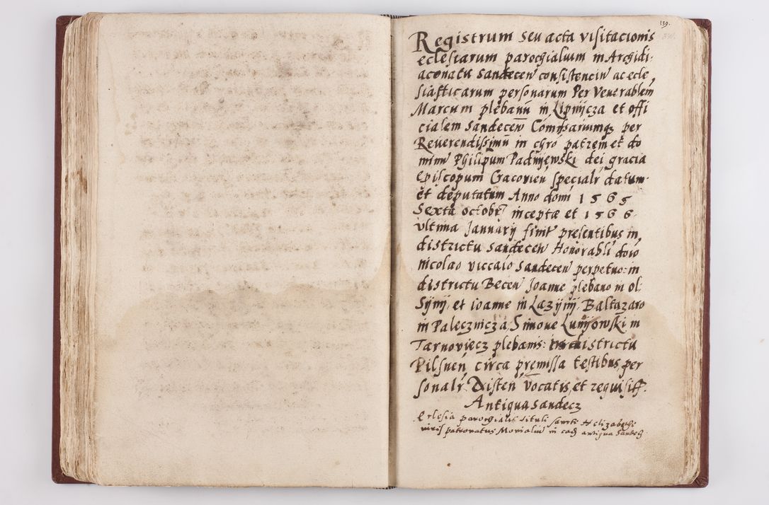 Zdjęcie nr 180 dla obiektu archiwalnego: Liber visitationis ecclesiarum in civitate ac Dioecesi Cracoviensi consistentium... Philippi Padniwski Ep. Crac. 1565.