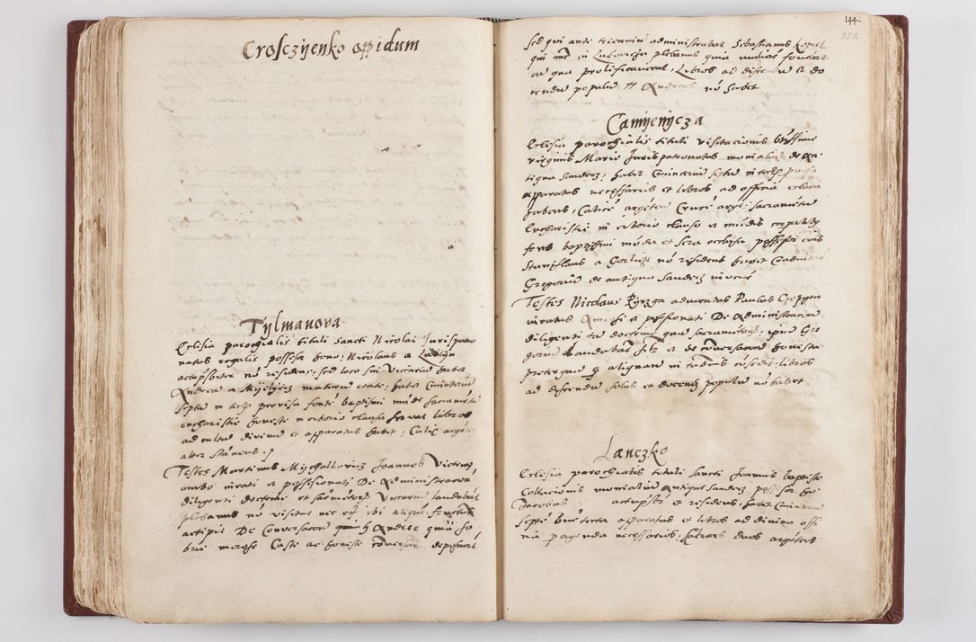 Zdjęcie nr 185 dla obiektu archiwalnego: Liber visitationis ecclesiarum in civitate ac Dioecesi Cracoviensi consistentium... Philippi Padniwski Ep. Crac. 1565.