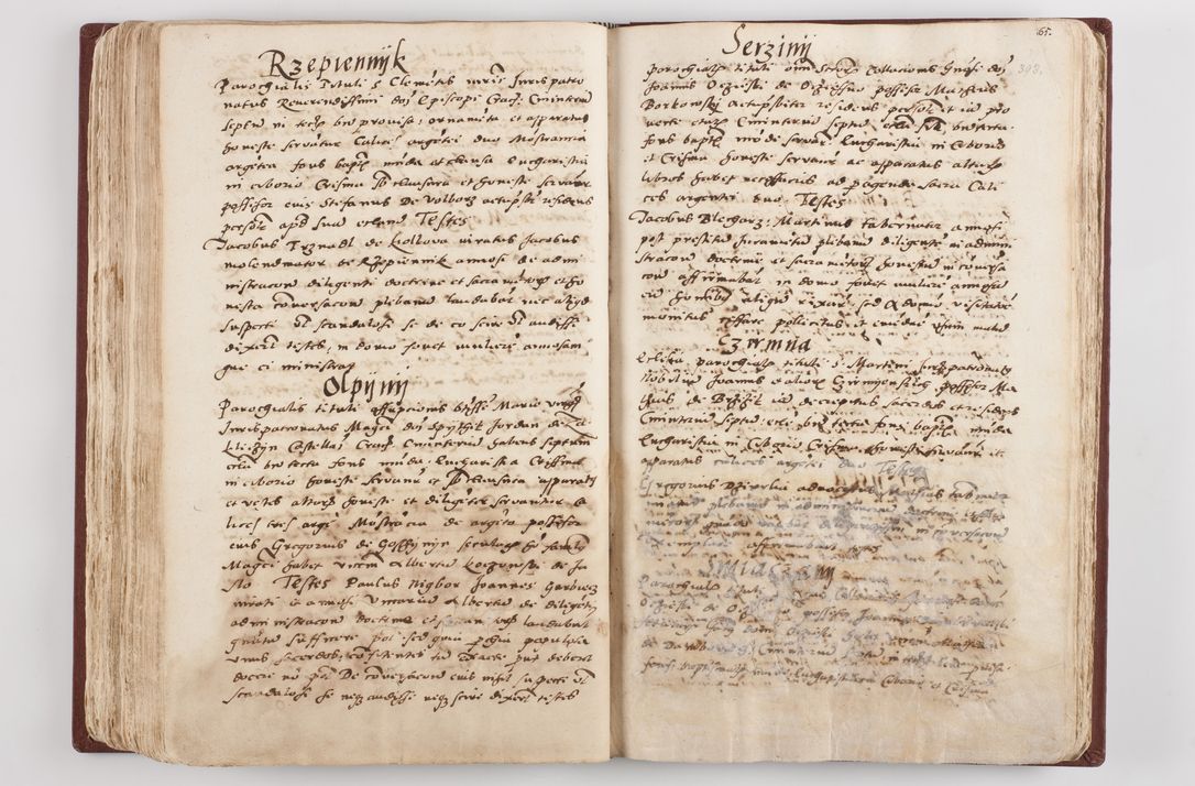 Zdjęcie nr 206 dla obiektu archiwalnego: Liber visitationis ecclesiarum in civitate ac Dioecesi Cracoviensi consistentium... Philippi Padniwski Ep. Crac. 1565.