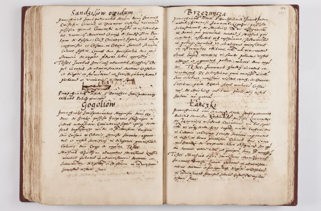 Zdjęcie nr 213 dla obiektu archiwalnego: Liber visitationis ecclesiarum in civitate ac Dioecesi Cracoviensi consistentium... Philippi Padniwski Ep. Crac. 1565.