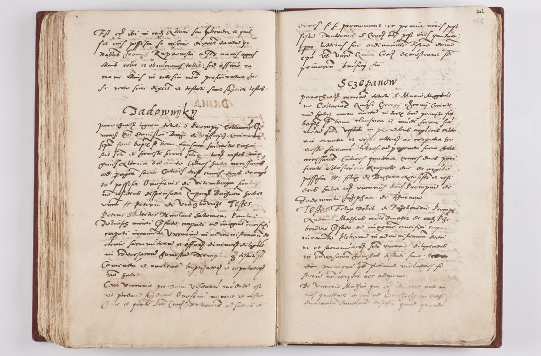 Zdjęcie nr 242 dla obiektu archiwalnego: Liber visitationis ecclesiarum in civitate ac Dioecesi Cracoviensi consistentium... Philippi Padniwski Ep. Crac. 1565.