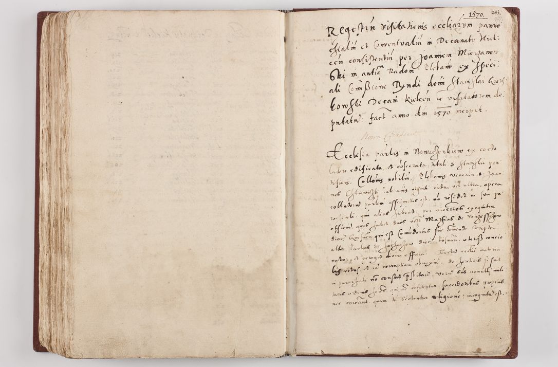 Zdjęcie nr 245 dla obiektu archiwalnego: Liber visitationis ecclesiarum in civitate ac Dioecesi Cracoviensi consistentium... Philippi Padniwski Ep. Crac. 1565.