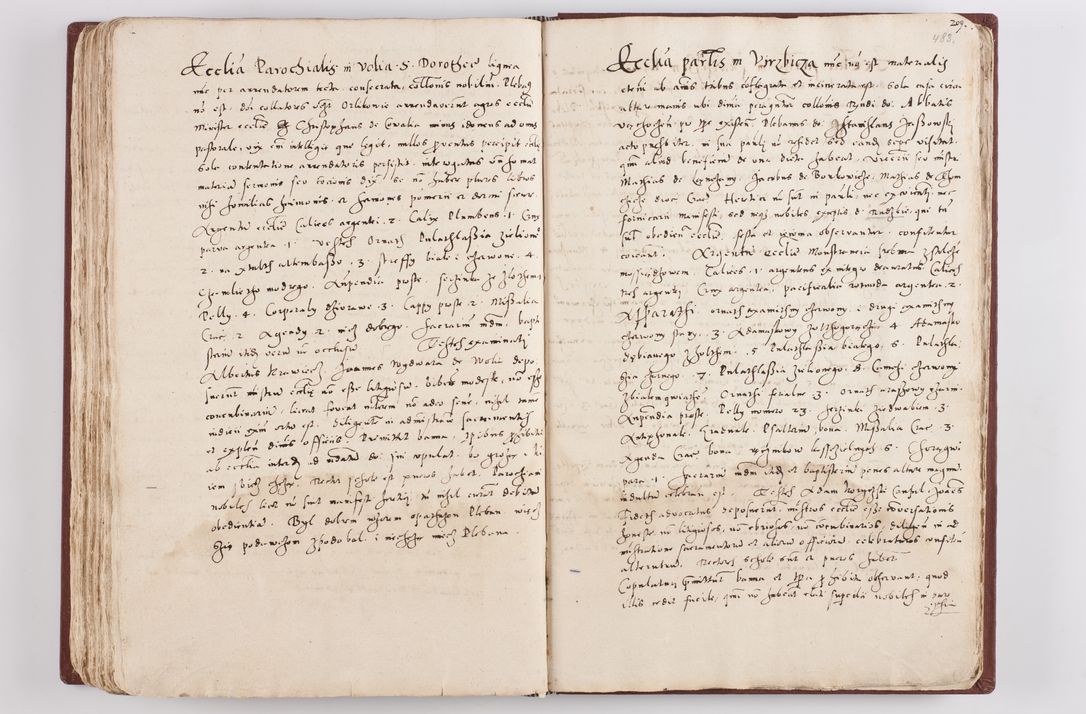 Zdjęcie nr 251 dla obiektu archiwalnego: Liber visitationis ecclesiarum in civitate ac Dioecesi Cracoviensi consistentium... Philippi Padniwski Ep. Crac. 1565.