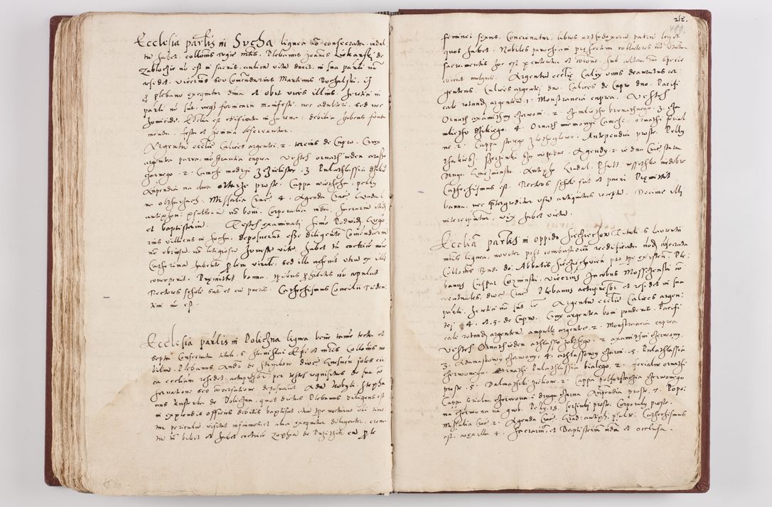 Zdjęcie nr 254 dla obiektu archiwalnego: Liber visitationis ecclesiarum in civitate ac Dioecesi Cracoviensi consistentium... Philippi Padniwski Ep. Crac. 1565.