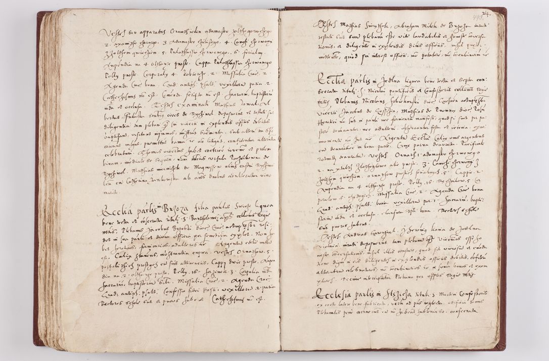 Zdjęcie nr 256 dla obiektu archiwalnego: Liber visitationis ecclesiarum in civitate ac Dioecesi Cracoviensi consistentium... Philippi Padniwski Ep. Crac. 1565.