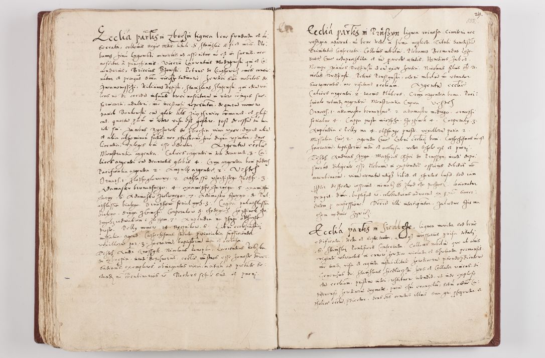 Zdjęcie nr 261 dla obiektu archiwalnego: Liber visitationis ecclesiarum in civitate ac Dioecesi Cracoviensi consistentium... Philippi Padniwski Ep. Crac. 1565.