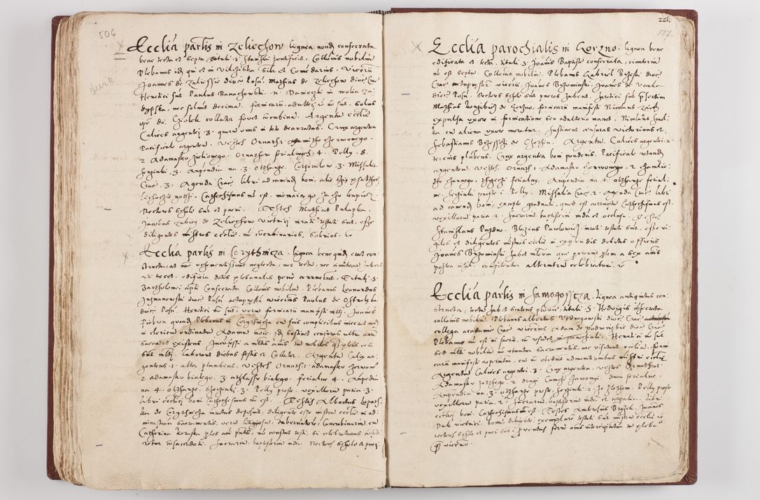 Zdjęcie nr 263 dla obiektu archiwalnego: Liber visitationis ecclesiarum in civitate ac Dioecesi Cracoviensi consistentium... Philippi Padniwski Ep. Crac. 1565.