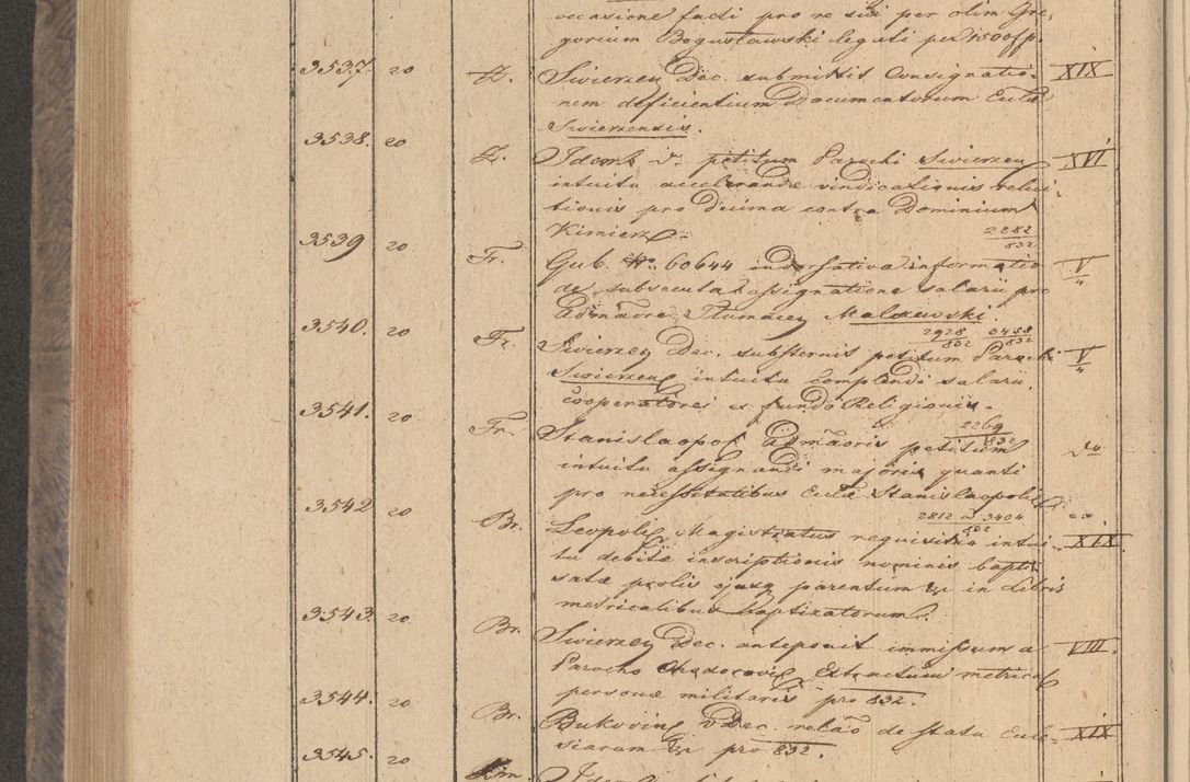 Zdjęcie nr 282 dla obiektu archiwalnego: Protocollon exhibitorum in Ecclesiasticis ex anno 1832