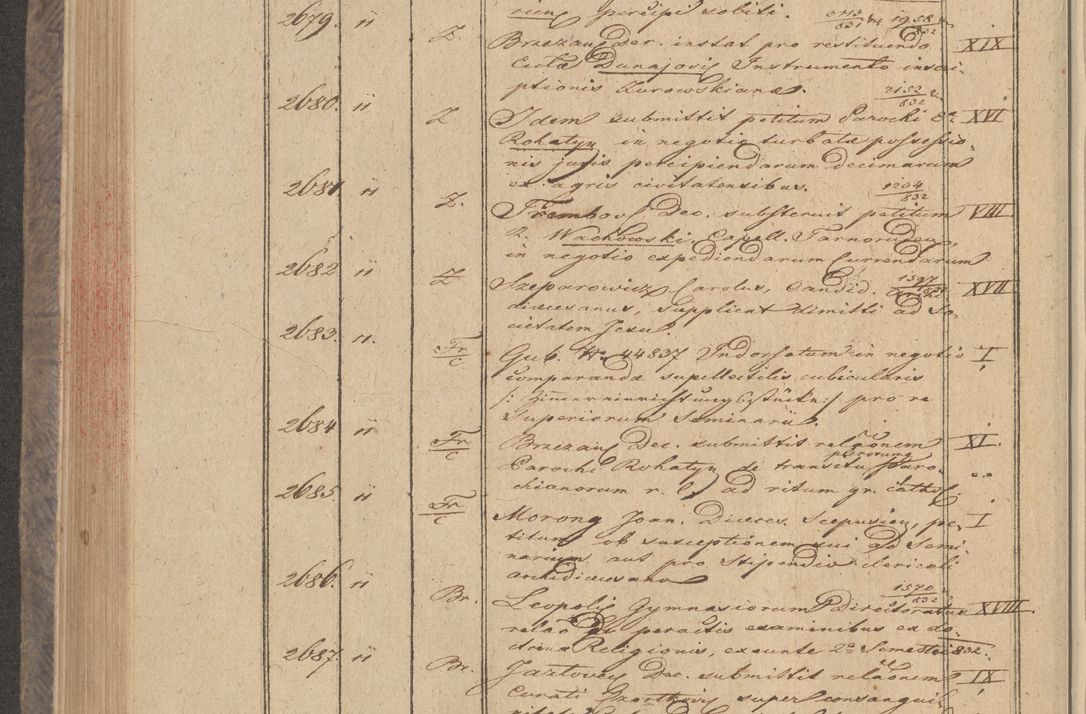Zdjęcie nr 218 dla obiektu archiwalnego: Protocollon exhibitorum in Ecclesiasticis ex anno 1832