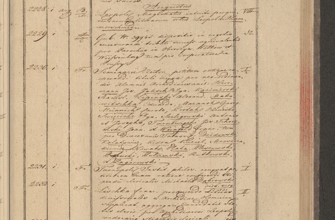 Zdjęcie nr 183 dla obiektu archiwalnego: Protocollon exhibitorum in Ecclesiasticis ex anno 1832