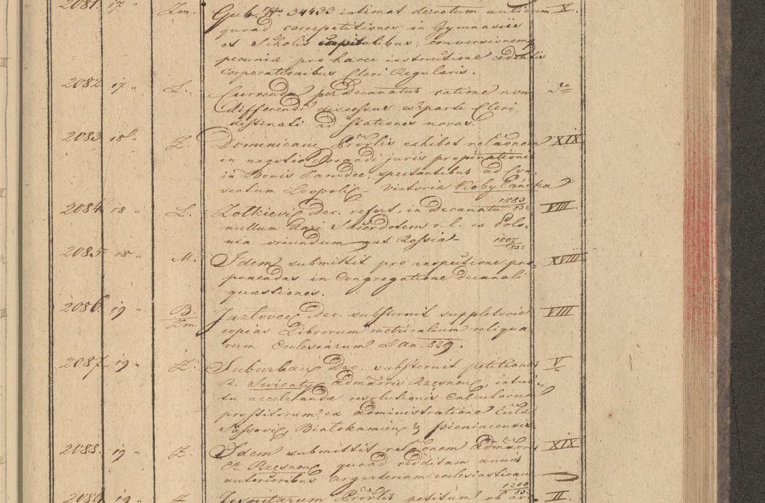 Zdjęcie nr 171 dla obiektu archiwalnego: Protocollon exhibitorum in Ecclesiasticis ex anno 1832