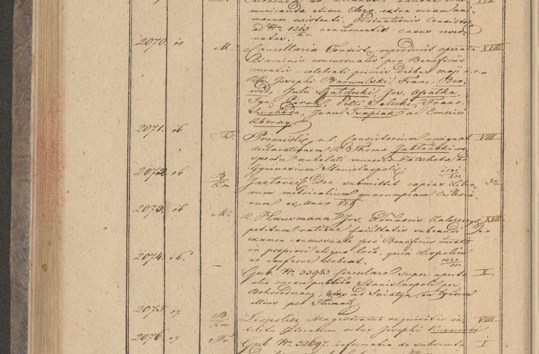 Zdjęcie nr 170 dla obiektu archiwalnego: Protocollon exhibitorum in Ecclesiasticis ex anno 1832