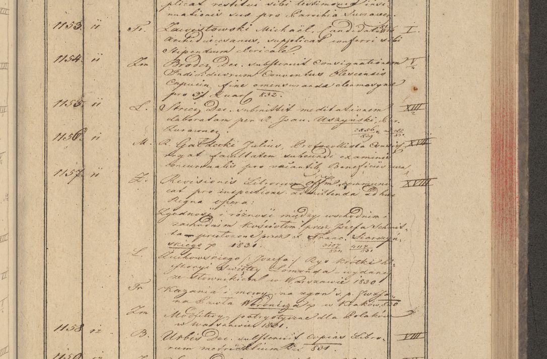 Zdjęcie nr 97 dla obiektu archiwalnego: Protocollon exhibitorum in Ecclesiasticis ex anno 1832