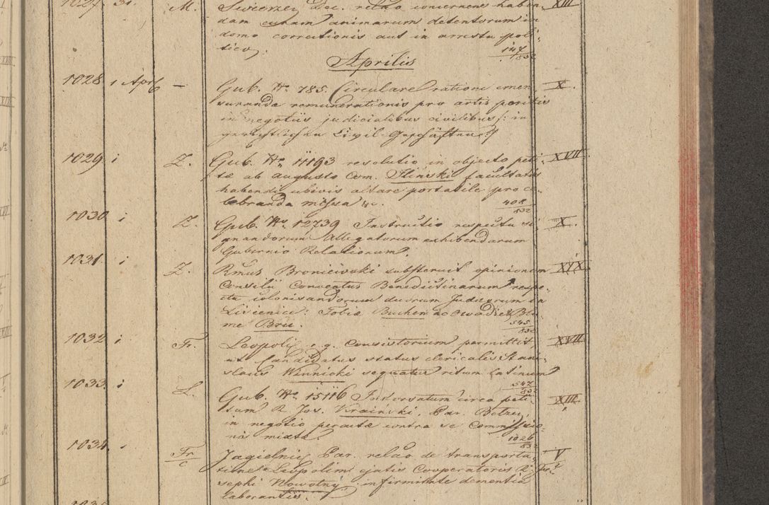 Zdjęcie nr 87 dla obiektu archiwalnego: Protocollon exhibitorum in Ecclesiasticis ex anno 1832
