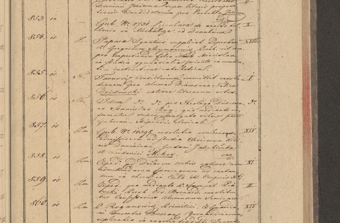 Zdjęcie nr 73 dla obiektu archiwalnego: Protocollon exhibitorum in Ecclesiasticis ex anno 1832