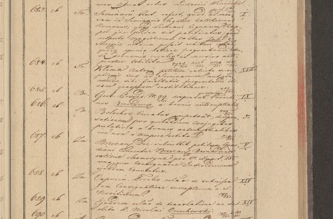 Zdjęcie nr 59 dla obiektu archiwalnego: Protocollon exhibitorum in Ecclesiasticis ex anno 1832