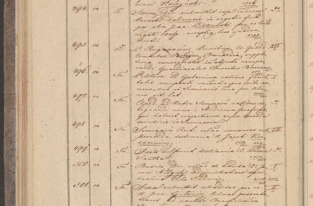 Zdjęcie nr 44 dla obiektu archiwalnego: Protocollon exhibitorum in Ecclesiasticis ex anno 1832