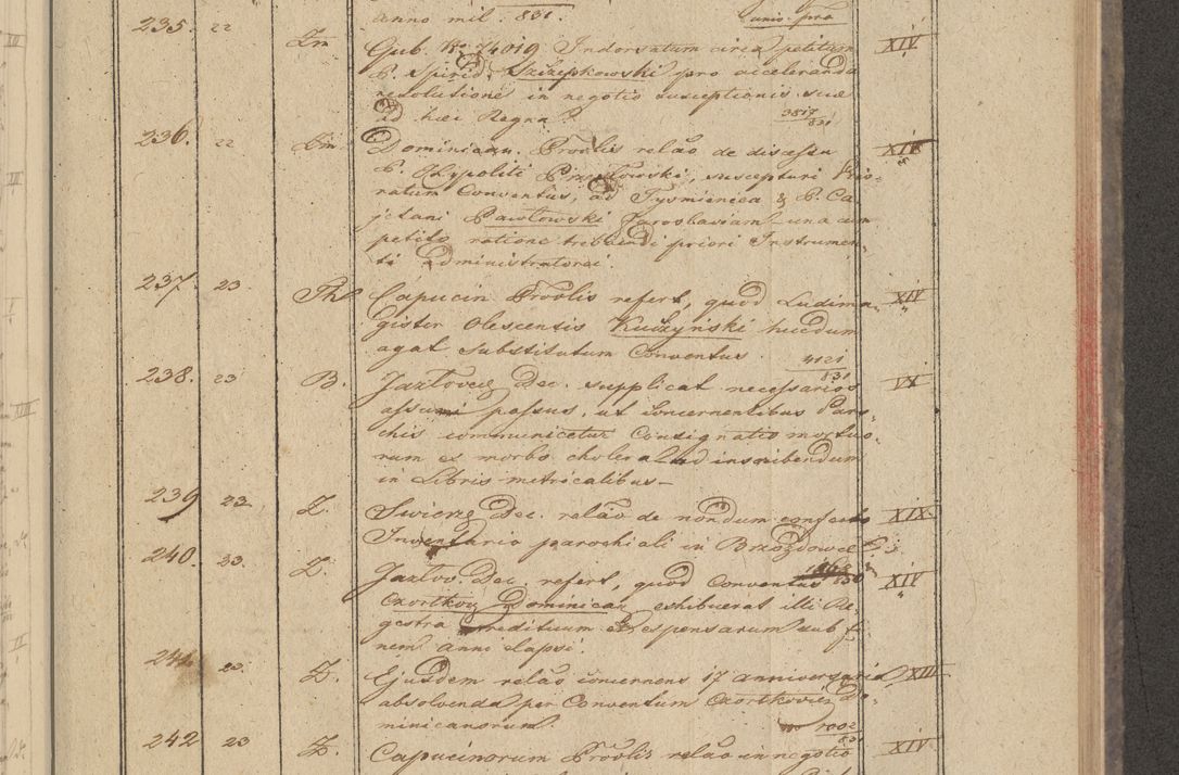 Zdjęcie nr 23 dla obiektu archiwalnego: Protocollon exhibitorum in Ecclesiasticis ex anno 1832