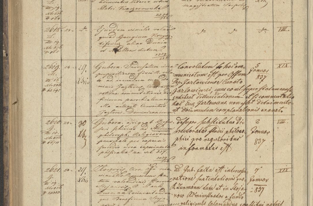 Zdjęcie nr 310 dla obiektu archiwalnego: Protocollon exhibitorum in Ecclesiasticis ex anno 1836