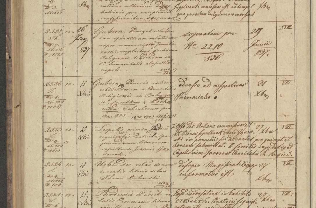 Zdjęcie nr 298 dla obiektu archiwalnego: Protocollon exhibitorum in Ecclesiasticis ex anno 1836
