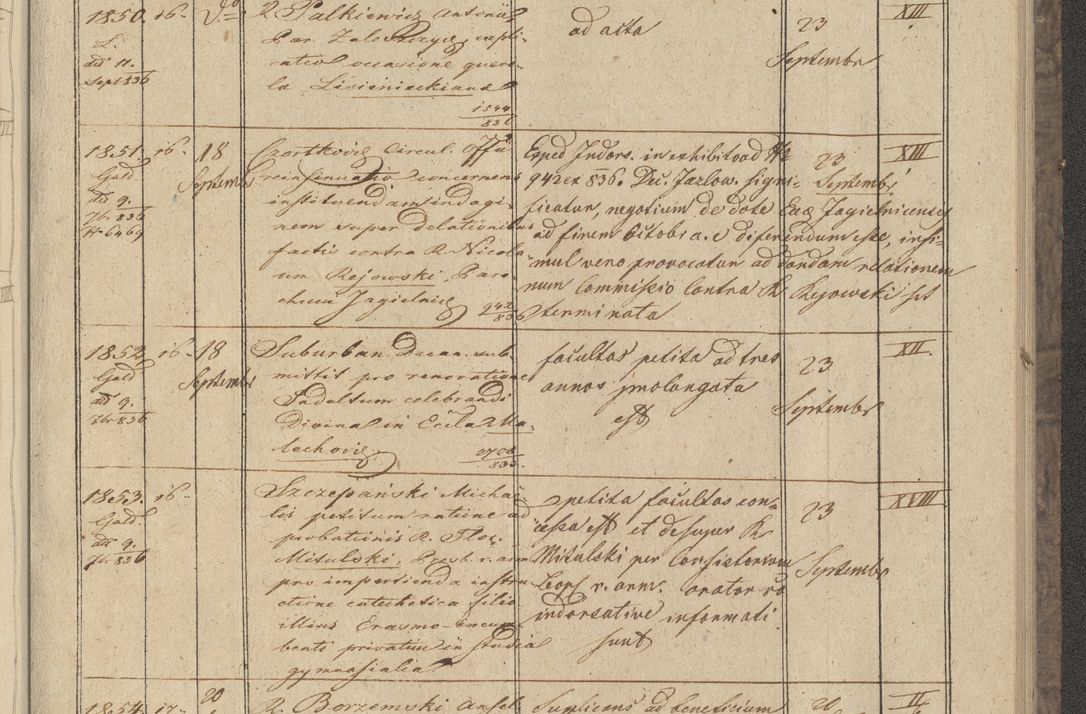 Zdjęcie nr 213 dla obiektu archiwalnego: Protocollon exhibitorum in Ecclesiasticis ex anno 1836