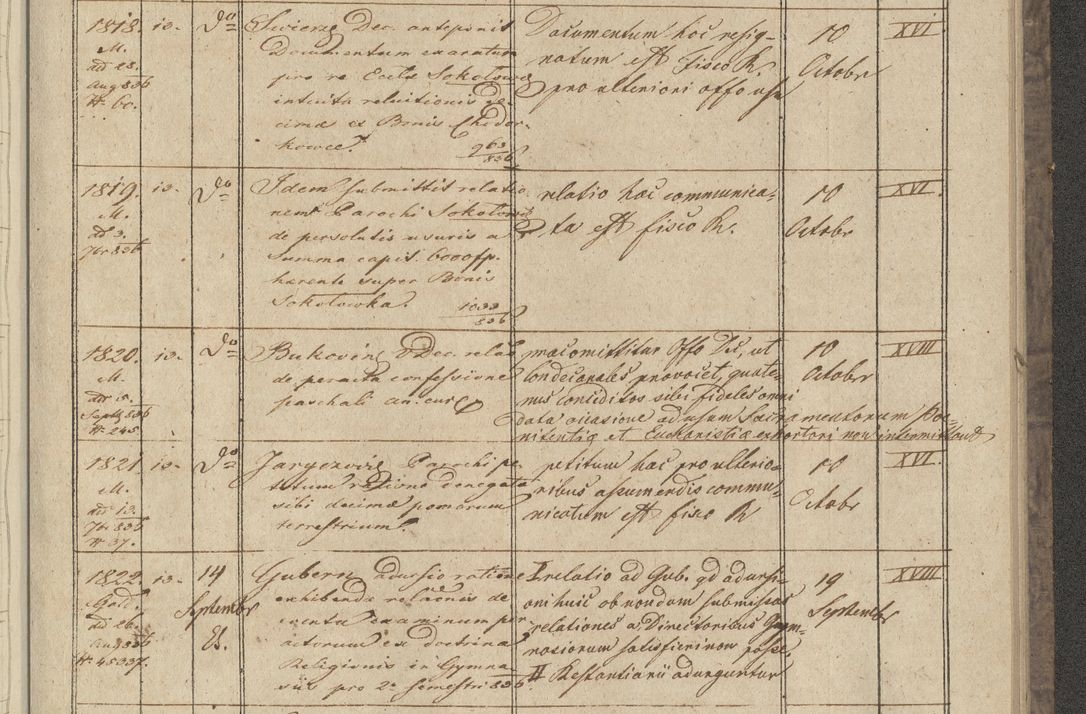 Zdjęcie nr 209 dla obiektu archiwalnego: Protocollon exhibitorum in Ecclesiasticis ex anno 1836