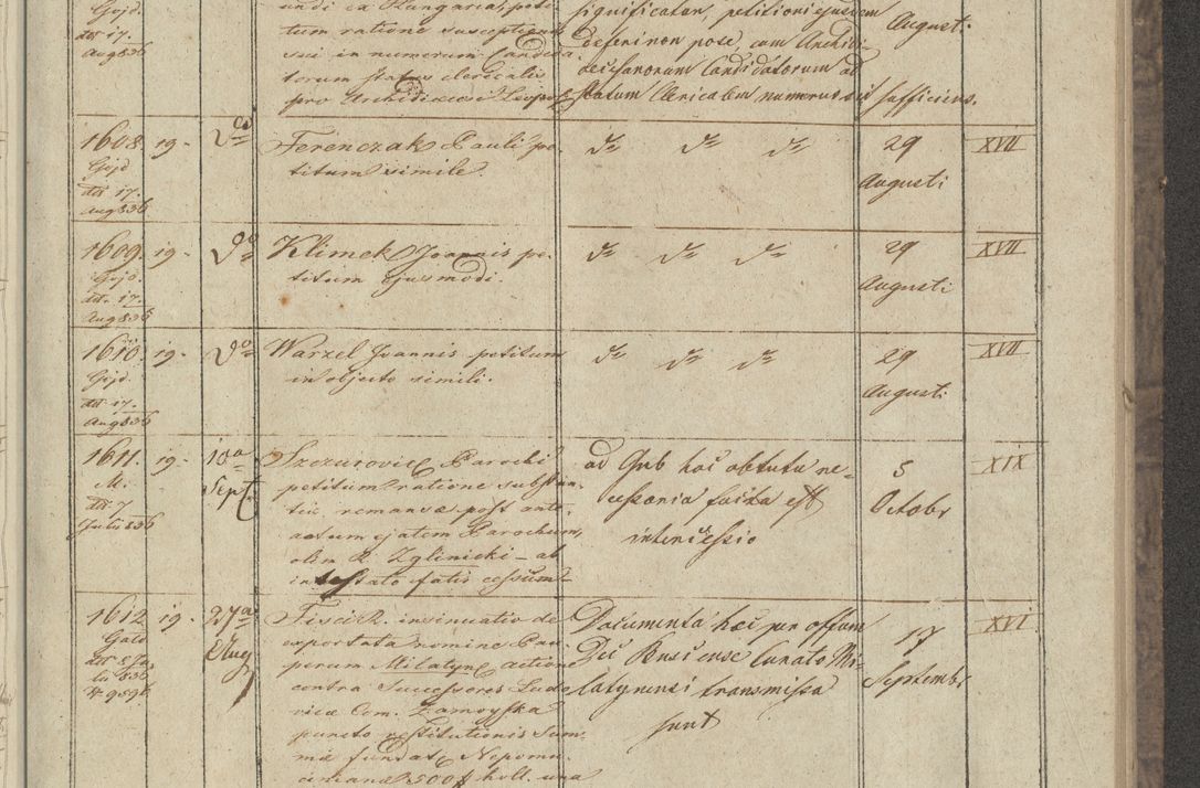 Zdjęcie nr 183 dla obiektu archiwalnego: Protocollon exhibitorum in Ecclesiasticis ex anno 1836