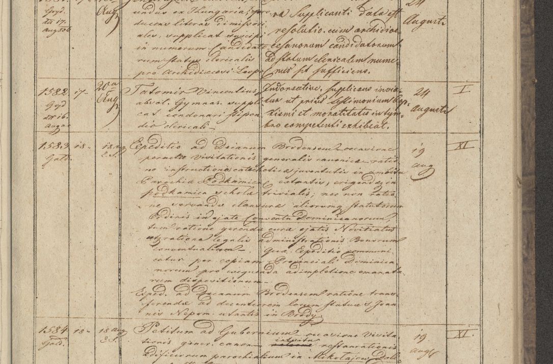 Zdjęcie nr 179 dla obiektu archiwalnego: Protocollon exhibitorum in Ecclesiasticis ex anno 1836