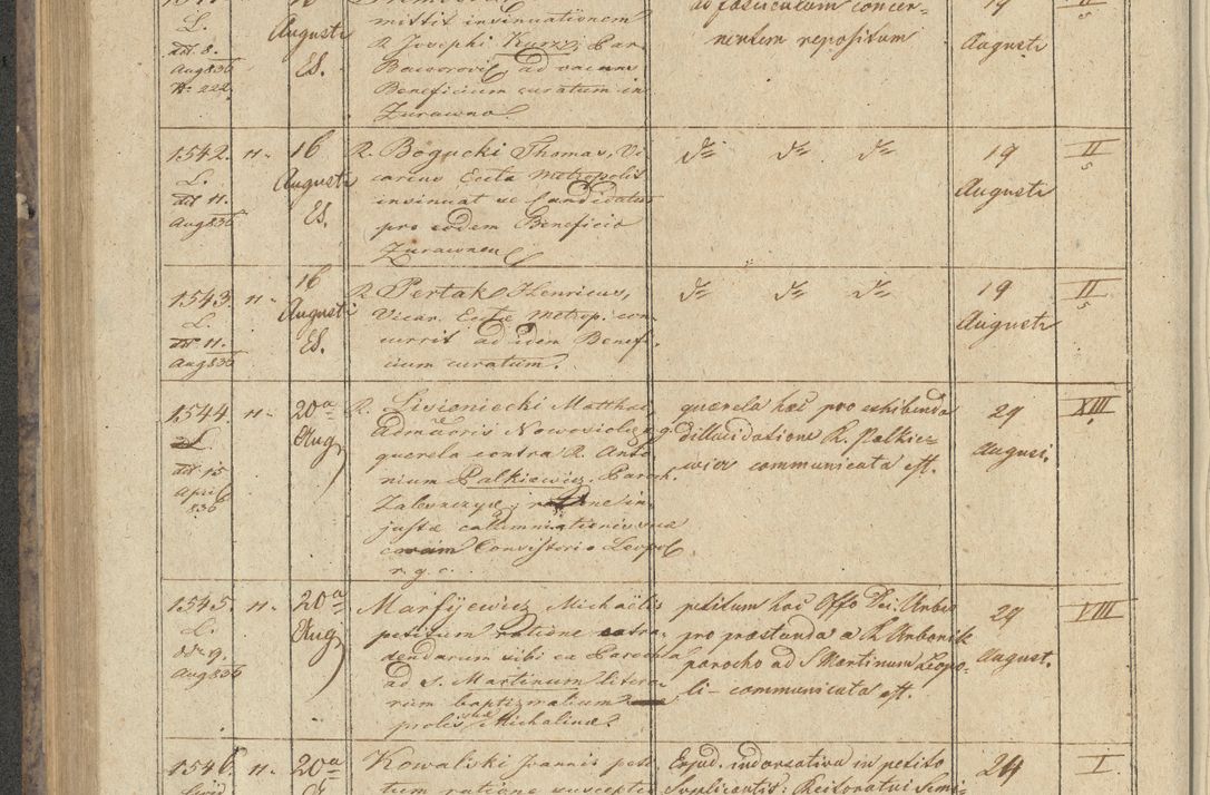 Zdjęcie nr 174 dla obiektu archiwalnego: Protocollon exhibitorum in Ecclesiasticis ex anno 1836