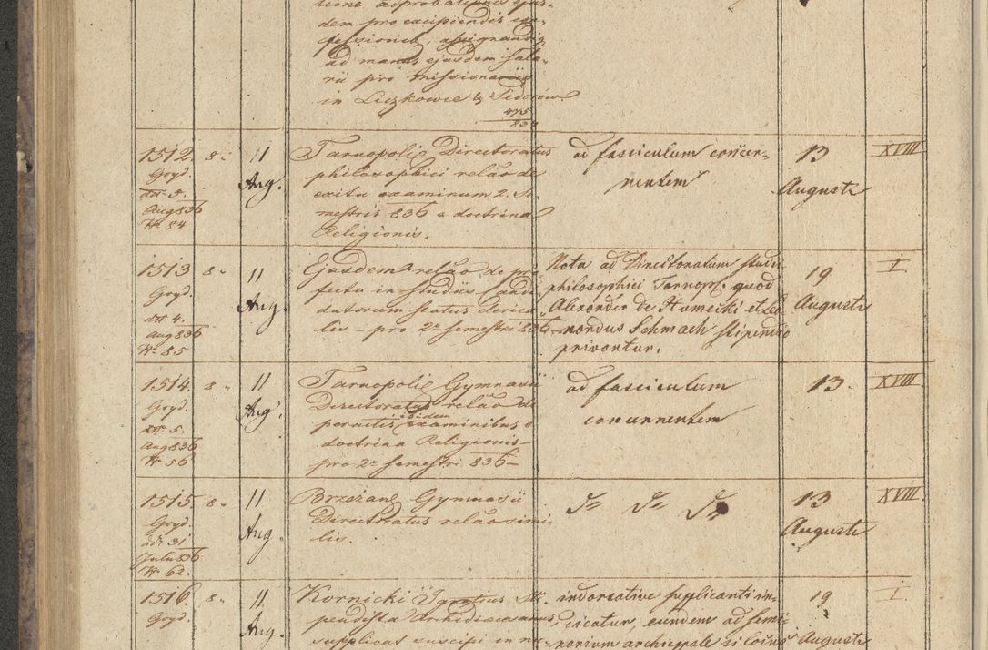 Zdjęcie nr 170 dla obiektu archiwalnego: Protocollon exhibitorum in Ecclesiasticis ex anno 1836