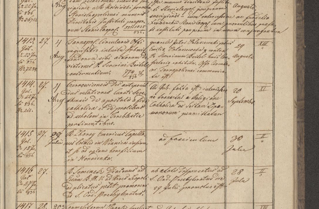Zdjęcie nr 157 dla obiektu archiwalnego: Protocollon exhibitorum in Ecclesiasticis ex anno 1836
