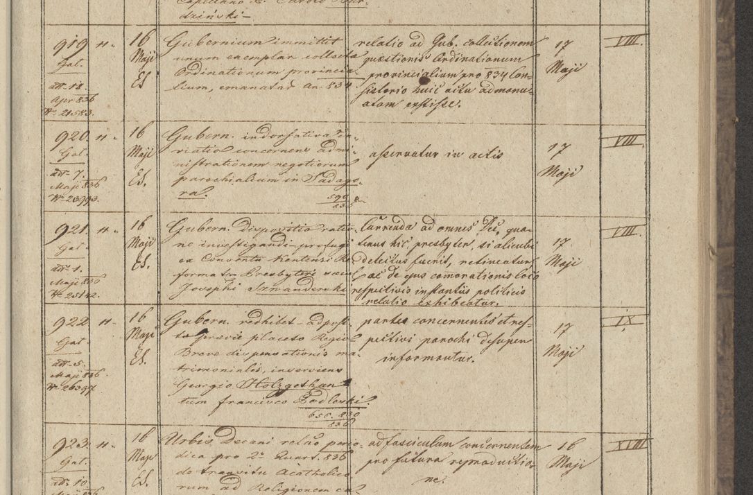 Zdjęcie nr 95 dla obiektu archiwalnego: Protocollon exhibitorum in Ecclesiasticis ex anno 1836