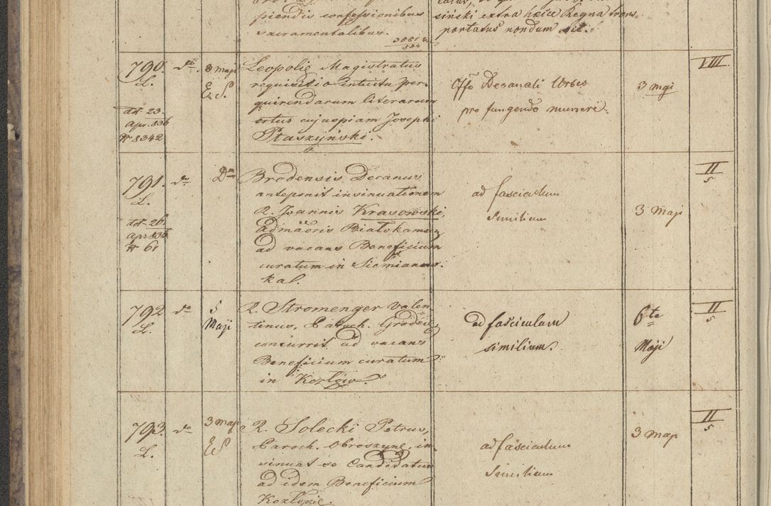 Zdjęcie nr 78 dla obiektu archiwalnego: Protocollon exhibitorum in Ecclesiasticis ex anno 1836