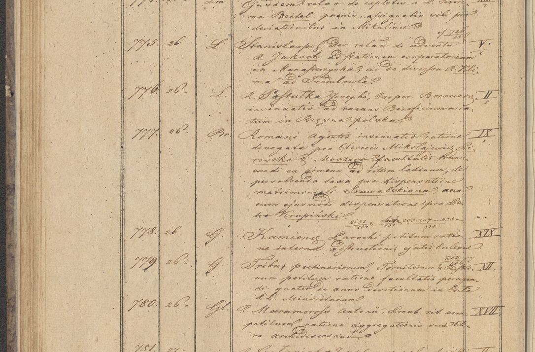 Zdjęcie nr 76 dla obiektu archiwalnego: Protocollon exhibitorum in Ecclesiasticis ex anno 1836