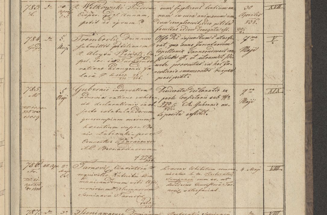 Zdjęcie nr 77 dla obiektu archiwalnego: Protocollon exhibitorum in Ecclesiasticis ex anno 1836