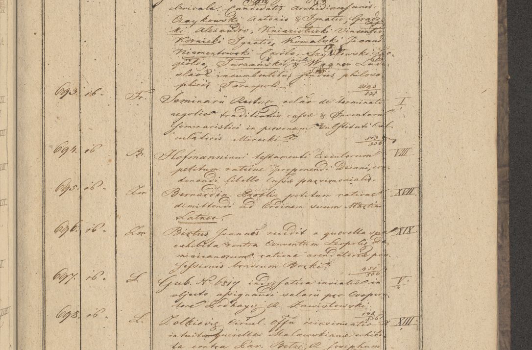 Zdjęcie nr 69 dla obiektu archiwalnego: Protocollon exhibitorum in Ecclesiasticis ex anno 1836