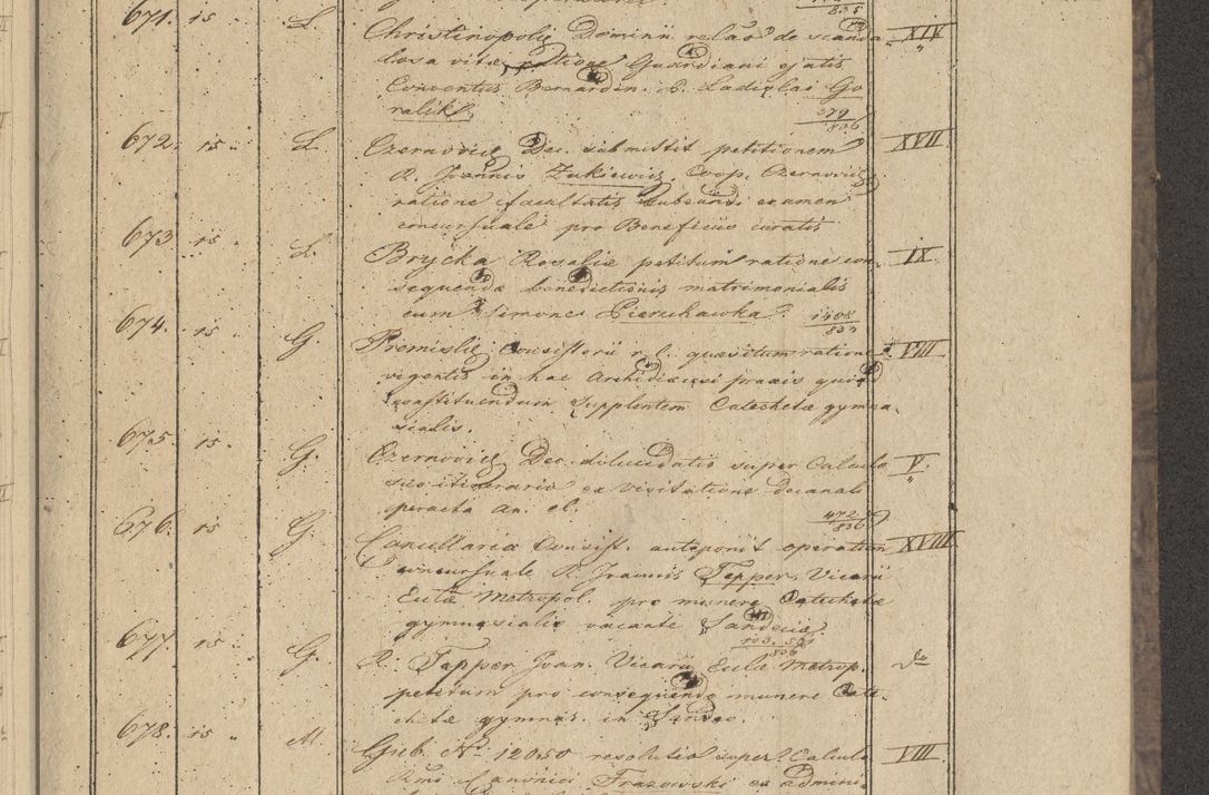 Zdjęcie nr 67 dla obiektu archiwalnego: Protocollon exhibitorum in Ecclesiasticis ex anno 1836