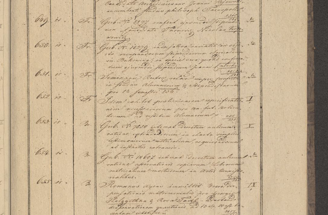 Zdjęcie nr 65 dla obiektu archiwalnego: Protocollon exhibitorum in Ecclesiasticis ex anno 1836