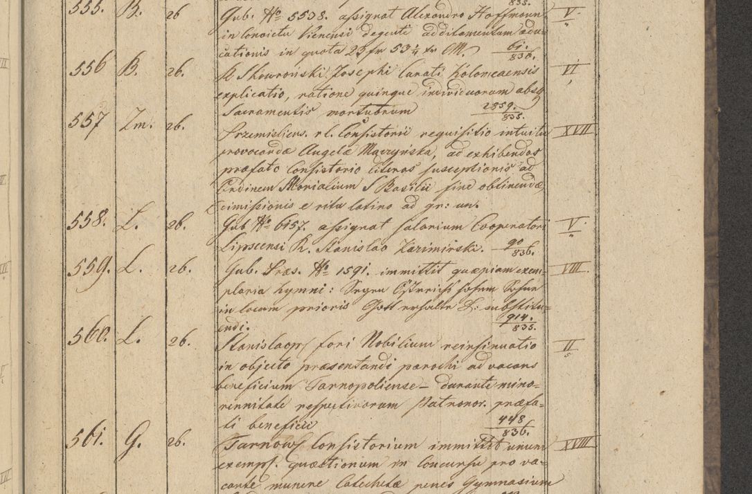 Zdjęcie nr 57 dla obiektu archiwalnego: Protocollon exhibitorum in Ecclesiasticis ex anno 1836
