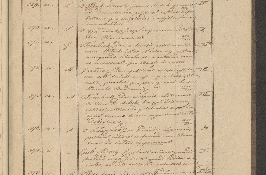 Zdjęcie nr 39 dla obiektu archiwalnego: Protocollon exhibitorum in Ecclesiasticis ex anno 1836