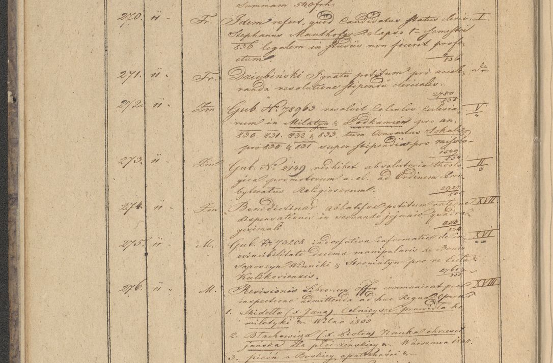 Zdjęcie nr 30 dla obiektu archiwalnego: Protocollon exhibitorum in Ecclesiasticis ex anno 1836