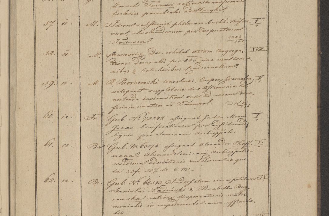 Zdjęcie nr 11 dla obiektu archiwalnego: Protocollon exhibitorum in Ecclesiasticis ex anno 1836