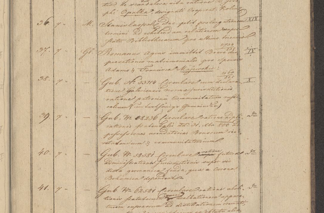 Zdjęcie nr 9 dla obiektu archiwalnego: Protocollon exhibitorum in Ecclesiasticis ex anno 1836