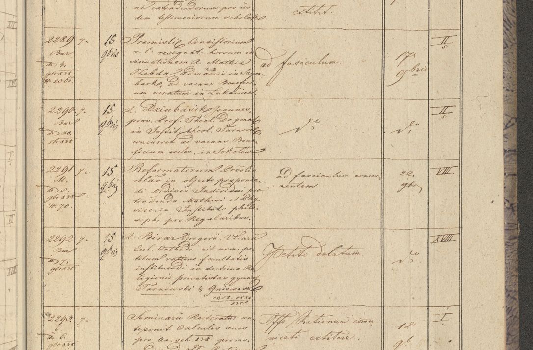 Zdjęcie nr 273 dla obiektu archiwalnego: Protocollon exhibitorum in Ecclesiasticis ex anno 1838