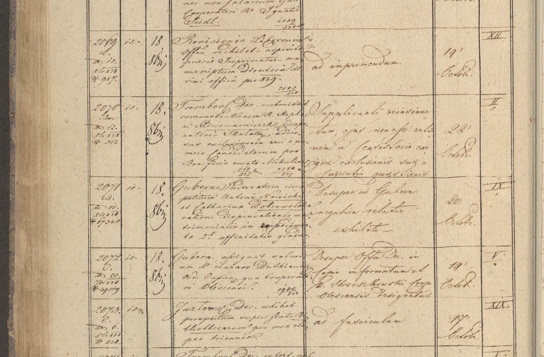 Zdjęcie nr 248 dla obiektu archiwalnego: Protocollon exhibitorum in Ecclesiasticis ex anno 1838