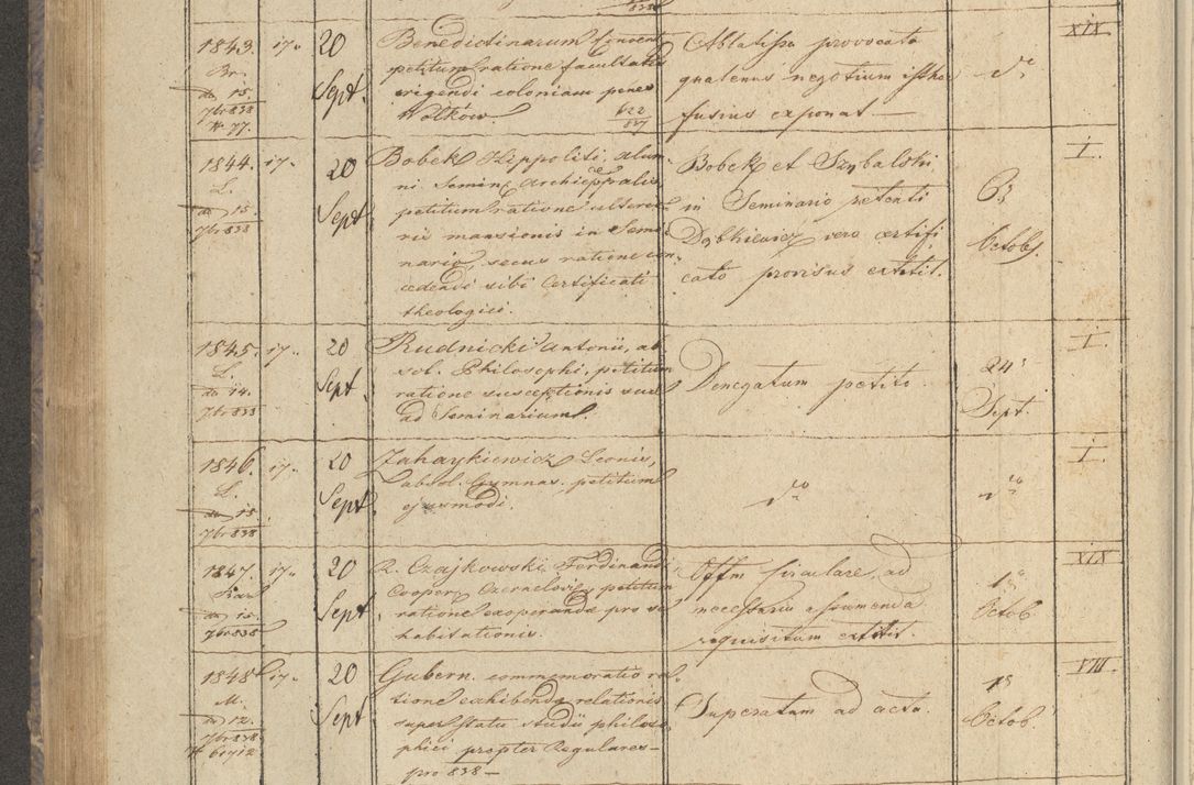 Zdjęcie nr 222 dla obiektu archiwalnego: Protocollon exhibitorum in Ecclesiasticis ex anno 1838