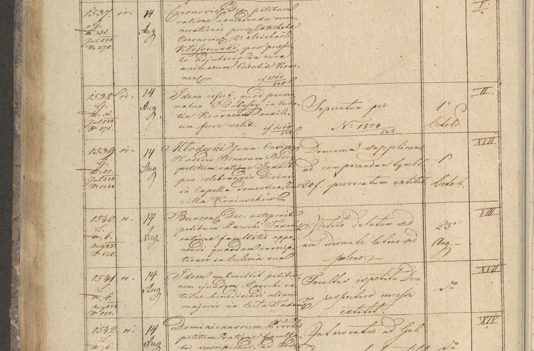 Zdjęcie nr 188 dla obiektu archiwalnego: Protocollon exhibitorum in Ecclesiasticis ex anno 1838