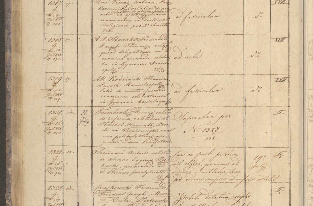 Zdjęcie nr 162 dla obiektu archiwalnego: Protocollon exhibitorum in Ecclesiasticis ex anno 1838